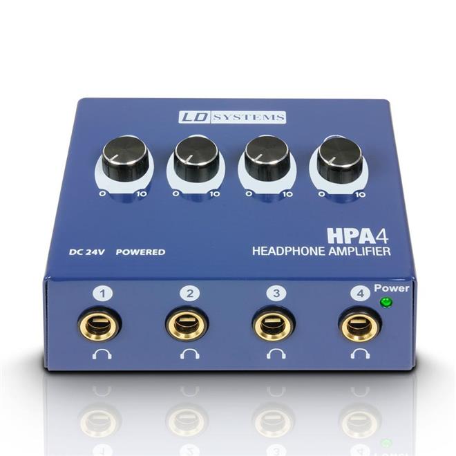 LD Systems HPA4 4- kanalni ojačevalec za slušalke 