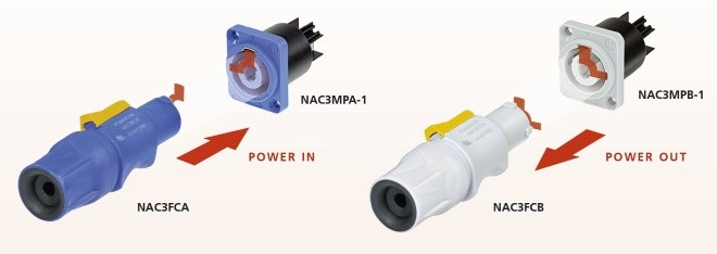 NEUTRIK NAC3FCA PowerCon konektor