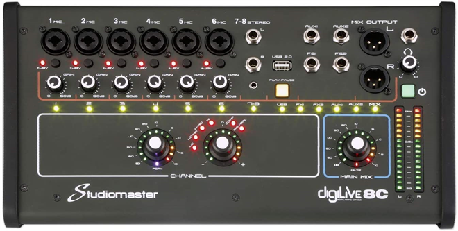 Studiomaster Digilive 8C digitalna mešalna miza