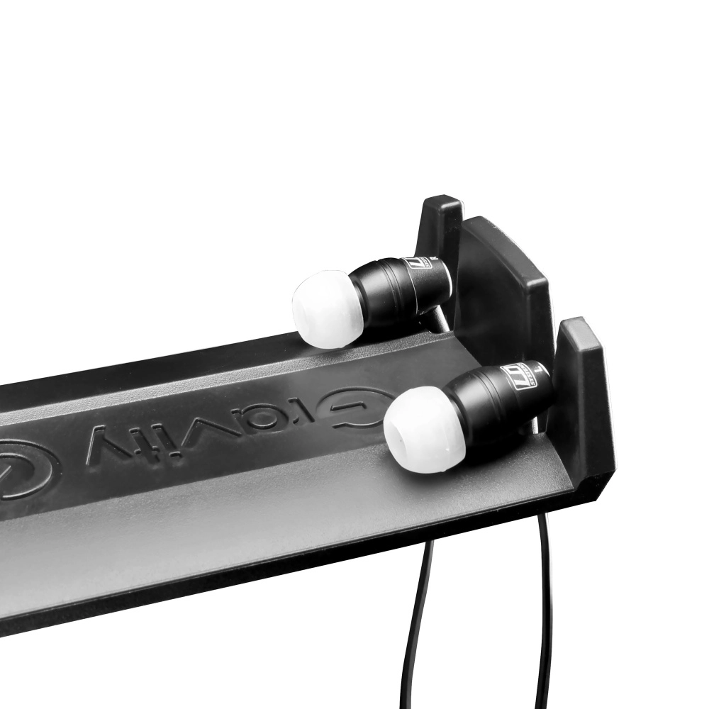 Gravity HPHTC01 B nosilec za slušalke za montažo na mizo