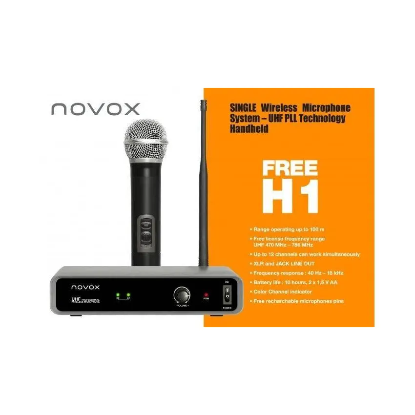 Novox FREE H1 ročni daljinski mikrofon