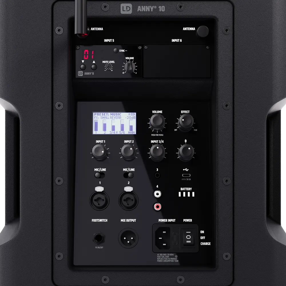 LD Systems ANNY® 10 HHD B6 Bluetooth prenosni baterijski zvočnik