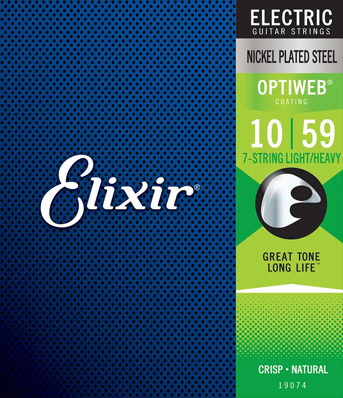 ELIXIR 10-59 light/heavy OPTIWEB strune za 7-strunsko električno kitaro  - KOPIJA