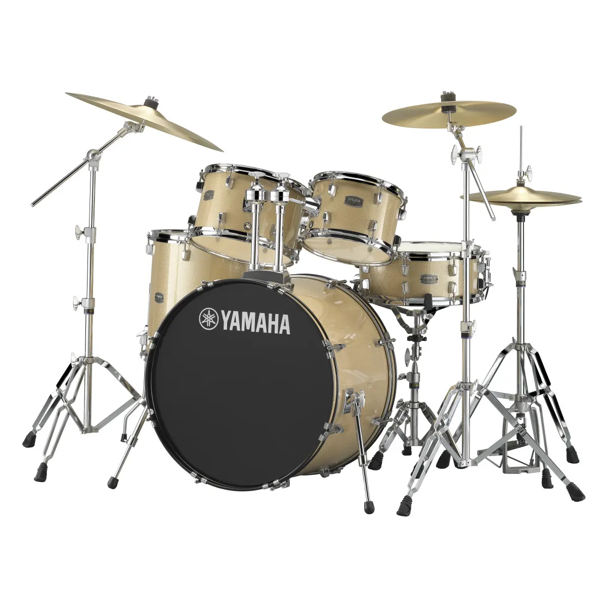 Yamaha Rydeen Studio Champagne Glitter komplet bobnov s činelami