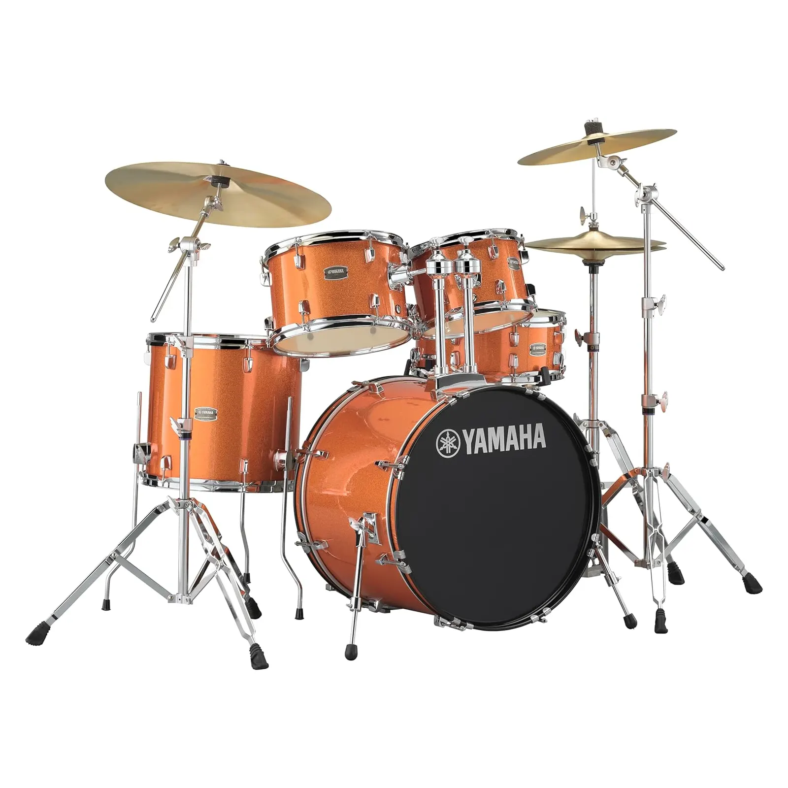 Yamaha Rydeen Studio Orange Glitter komplet bobnov s činelami