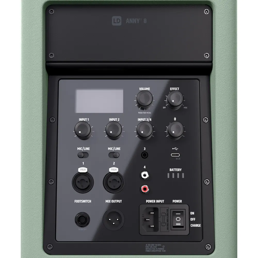 LD Systems ANNY® 8 GN Bluetooth prenosni baterijski zvočnik