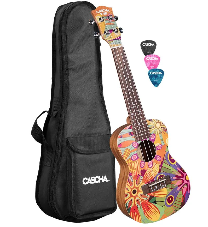 Cascha Flowers Concert Ukulele Art Series