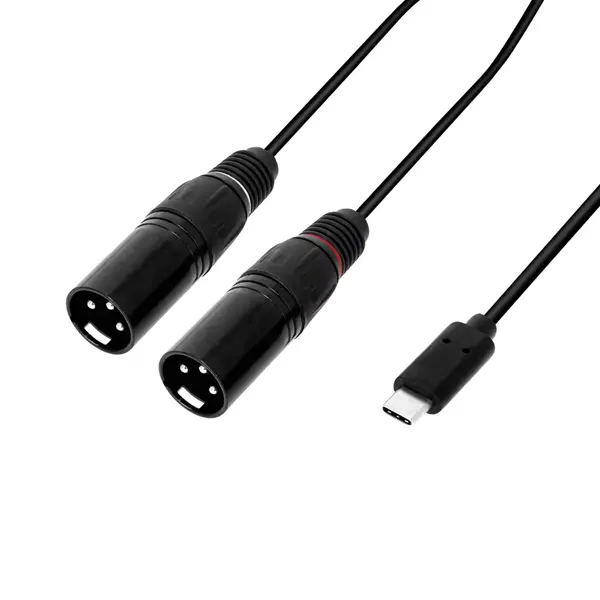 AH Cables USB-C na 2x XLRm 3m povezovalni kabel