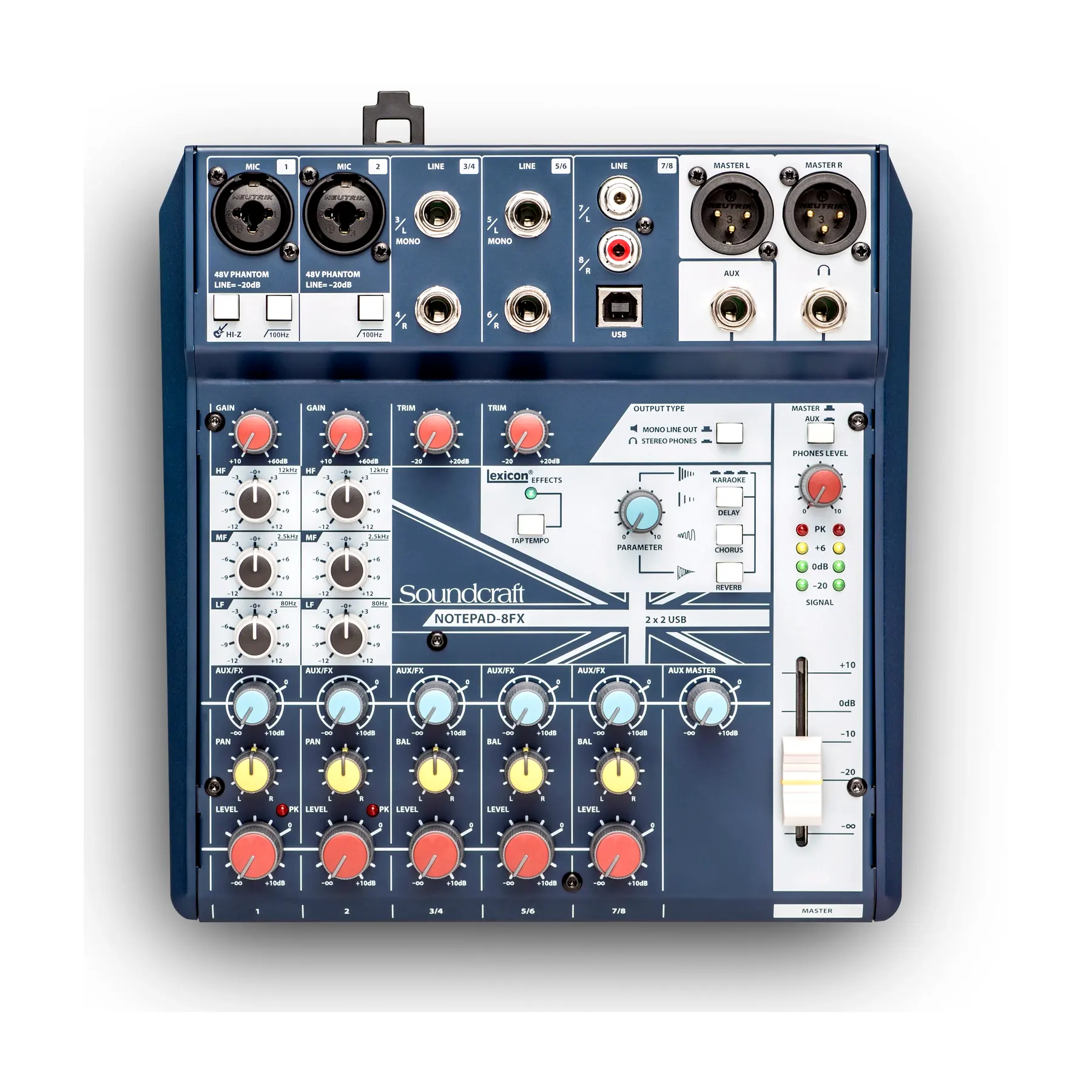 Soundcraft Notepad-8FX analogna mešalna miza z USB in efekti