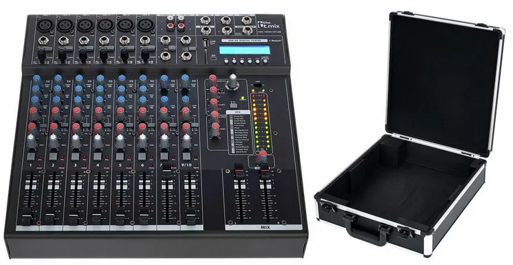 T-Mix 1202 FXMP USB mešalna miza + kovček
