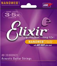 ELIXIR 12-53 LIGHT NANOWEB strune za akustično kitaro