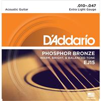 Strune D'ADDARIO EJ15 10-47 Phosphor Bronze strune za ak. kitaro