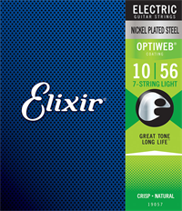 ELIXIR 10-56 SUPER LIGHT OPTIWEB strune za 7-strunsko električno kitaro 