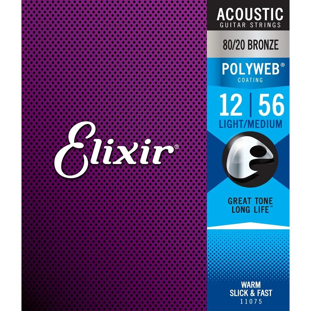 ELIXIR 12-56 LIGHT MEDIUM POLYWEB acoustic