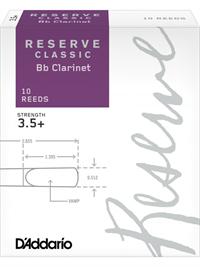 RICO 3,5 Reserve Classic  jeziček za klarinet