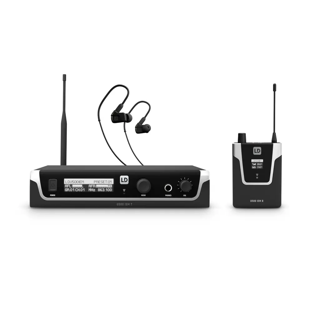 LD Systems U505 IEM HP in-ear sistem s slušalkami