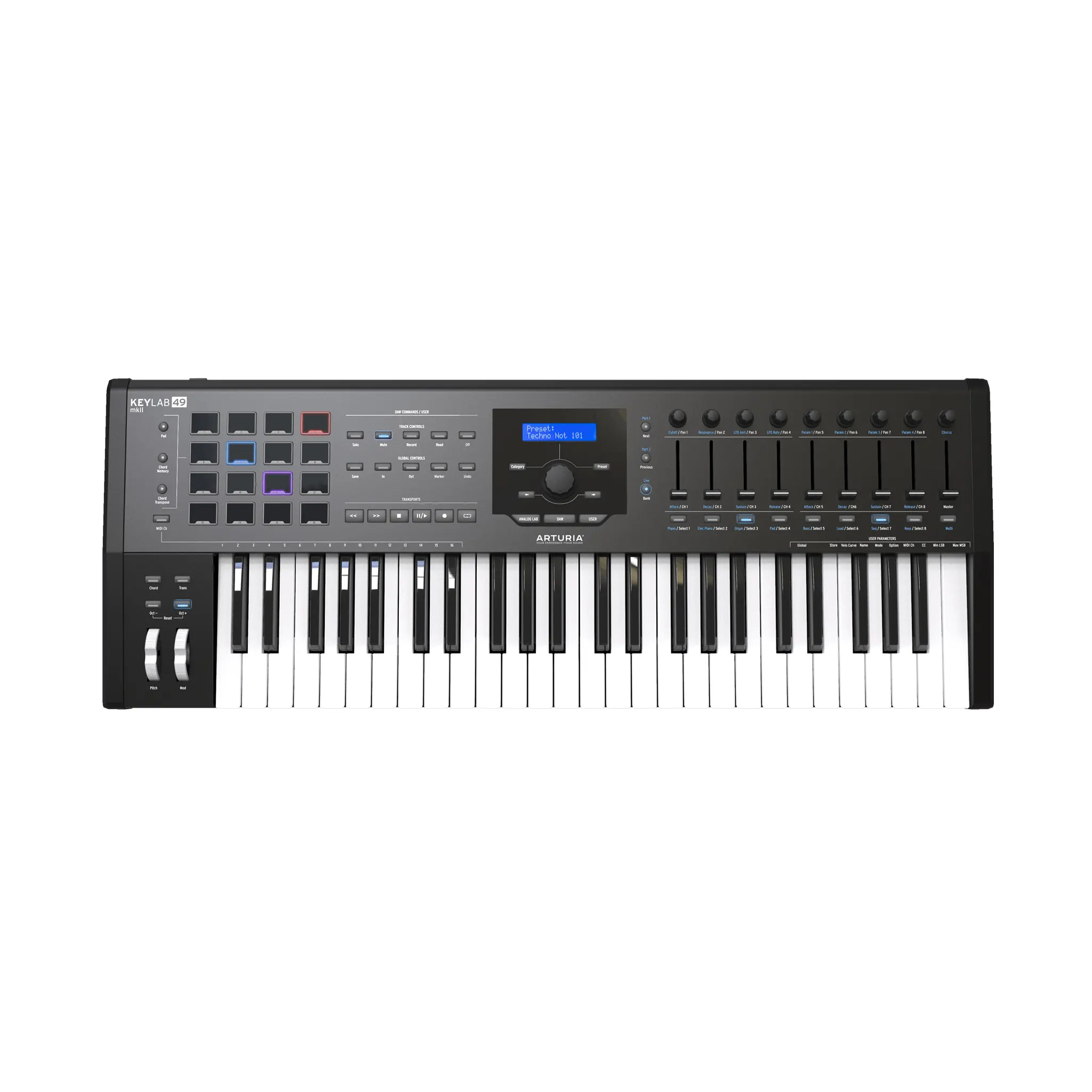 Arturia KeyLab MkII 49 Black MIDI klaviatura/kontroler