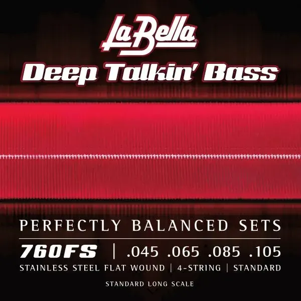 LA BELLA 760 DEEP TALKIN FLAT WOUND STAINLESS STEEL STRUNE ZA BAS 45-105