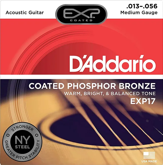 D'Addario EXP17 Coated Phosphor Bronze 13-56 strune za akustično kitaro