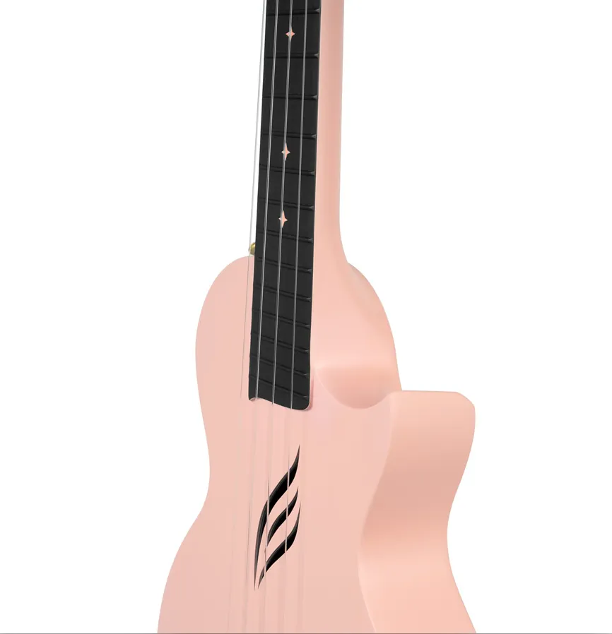 Cascha Carbon Fibre Pink koncert ukulele komplet