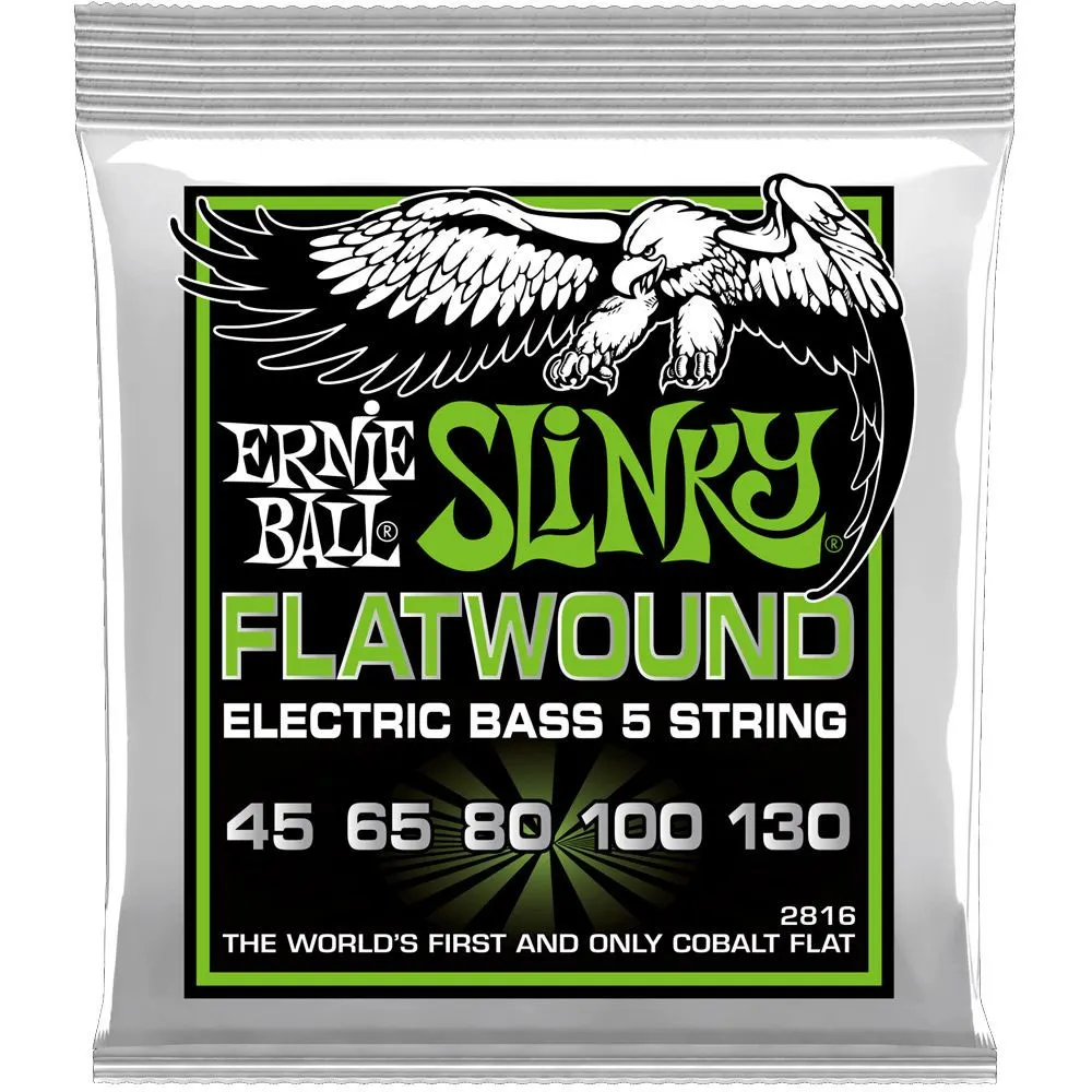 ERNIE BALL 2816 Slinky Flatwound 045/130 5-strun