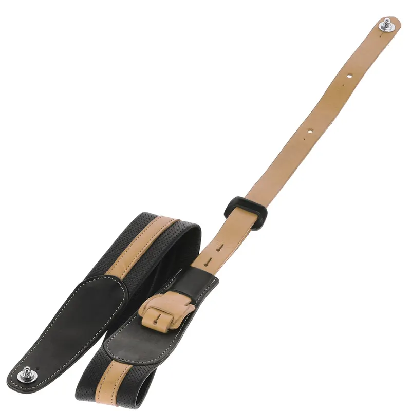 GEWA Prestige 65  pas za kitaro Black/Sand Punctured s Strap-lock sistemom